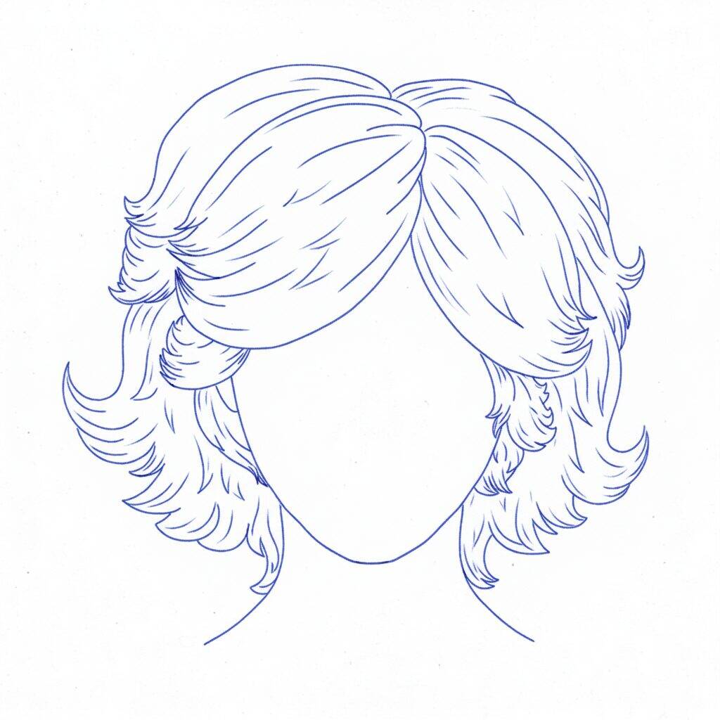 Como Desenhar Cabelo Realista – Tutorial de Desenho Passo a Passo – Passo 10