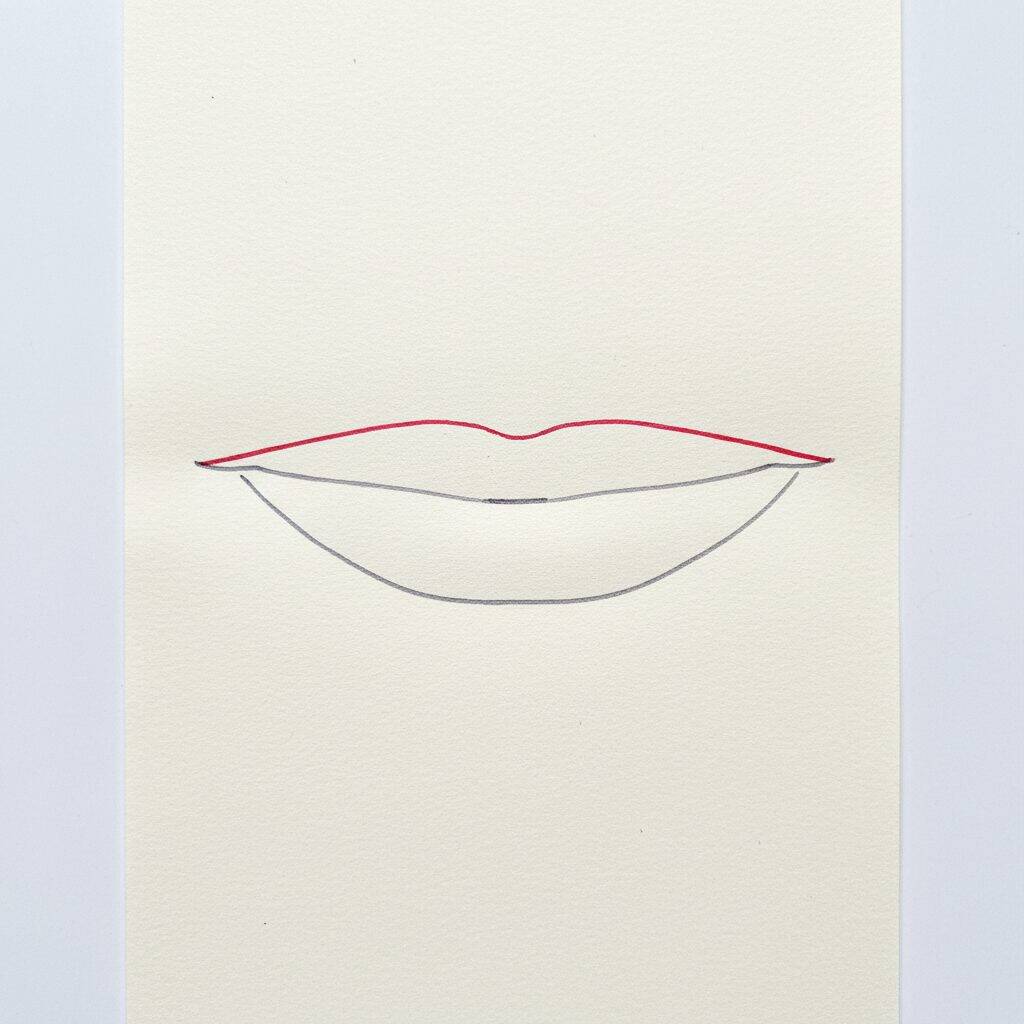 Cómo dibujar dientes – Tutorial de dibujo paso a paso – Paso 2