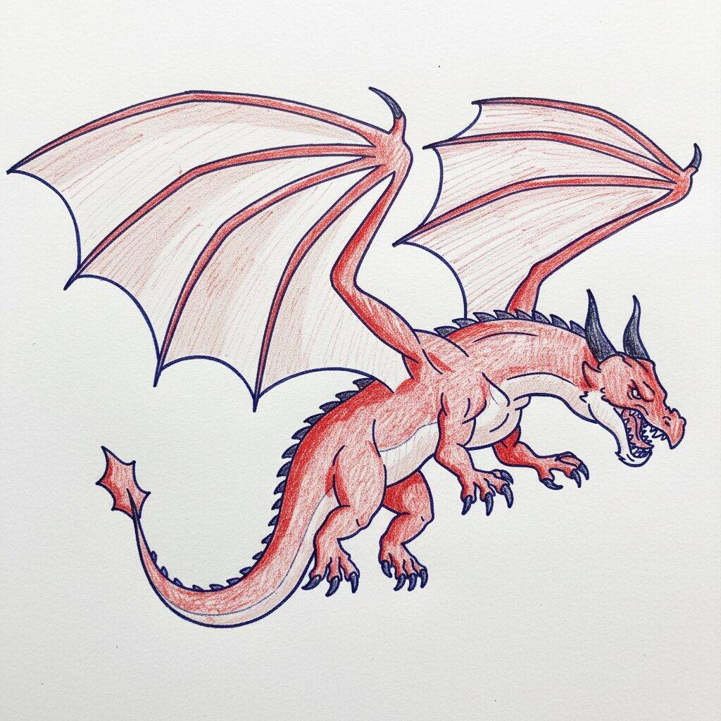 Cómo dibujar un dragón realista