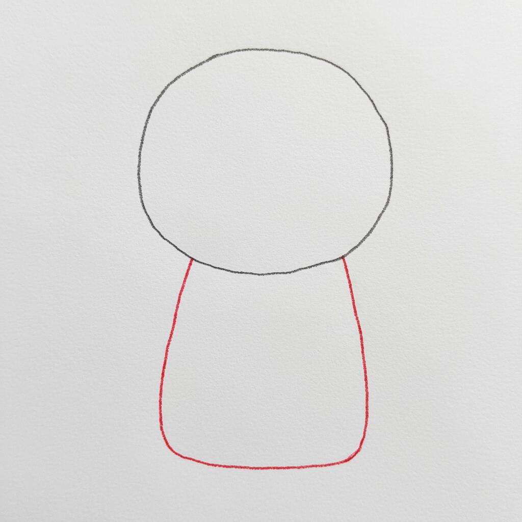 Cómo dibujar un lindo gatito – Fácil paso a paso – Paso 1