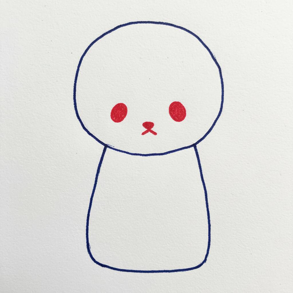 Cómo dibujar un lindo gatito – Fácil paso a paso – Paso 2