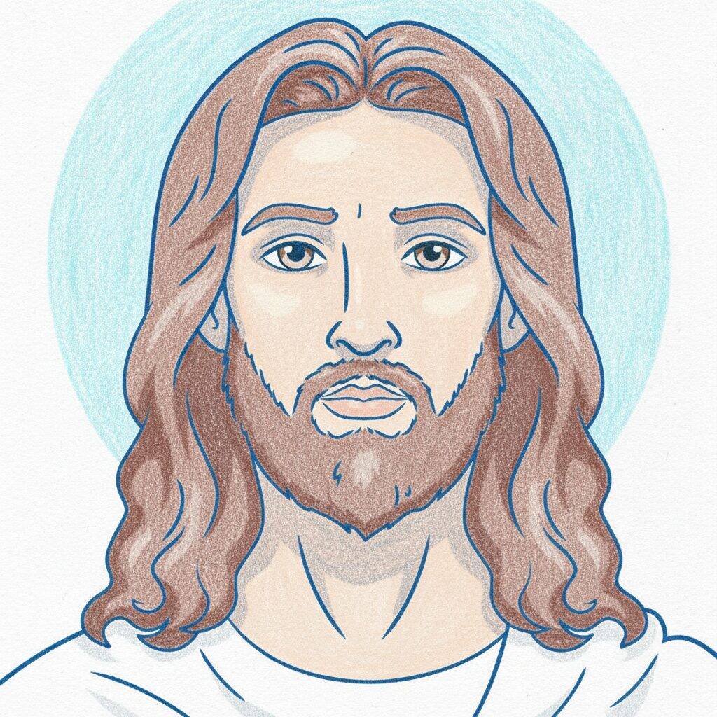 Como Desenhar Jesus Cristo - Tutorial de desenho Passo a Passo