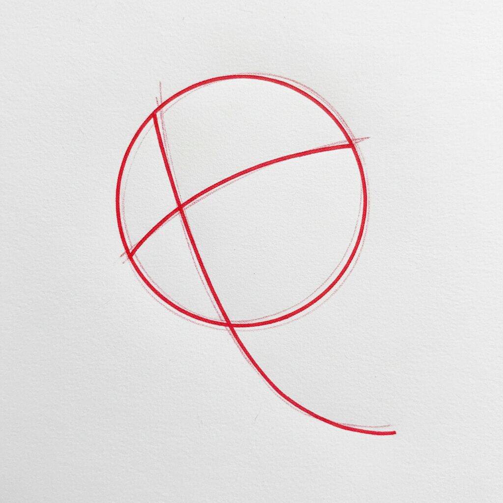 Como Desenhar Jesus Passo a Passo – Passo 1