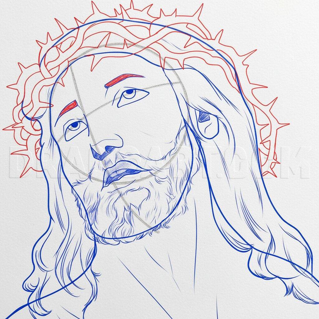 Como Desenhar Jesus Passo a Passo – Passo 6