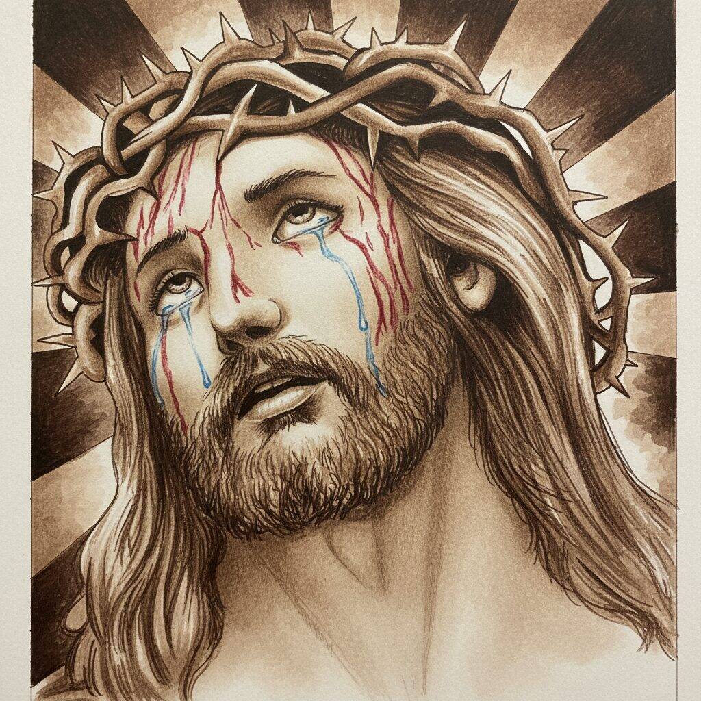 Como Desenhar Jesus Passo a Passo