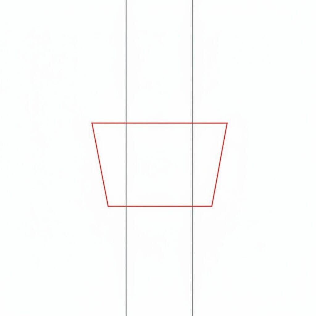 How to Draw Minecraft (Steve) – Step by Step Drawing Tutorial – Step 1