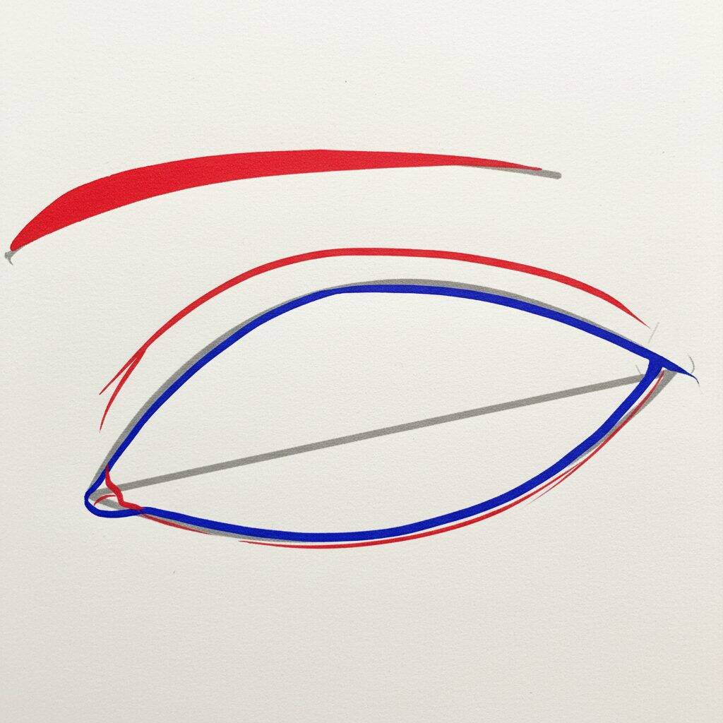 Como Desenhar Olhos Passo a Passo Fácil – Passo 3