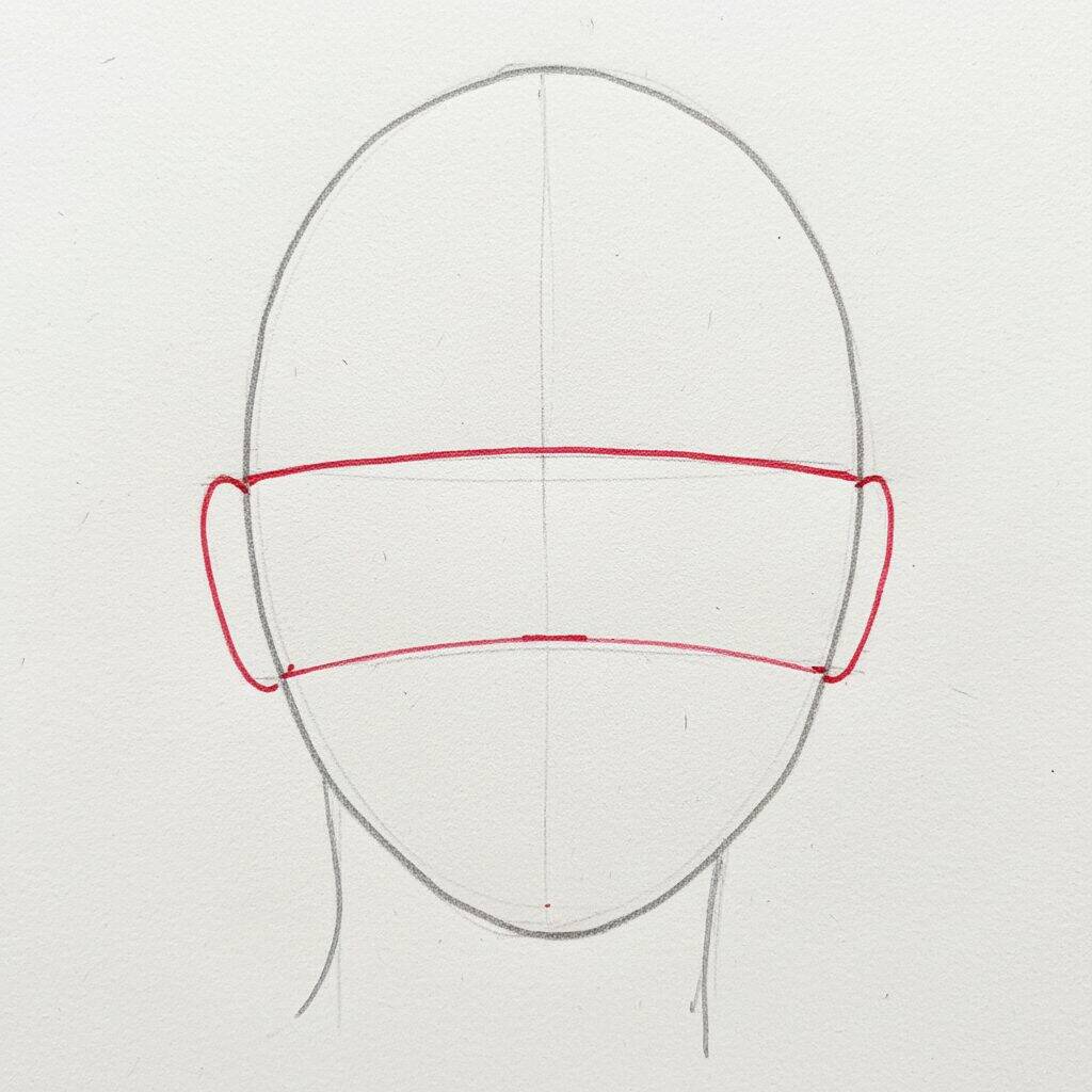 Como Desenhar Rosto de Mulher – Tutorial de Desenho Passo a Passo – Passo 1