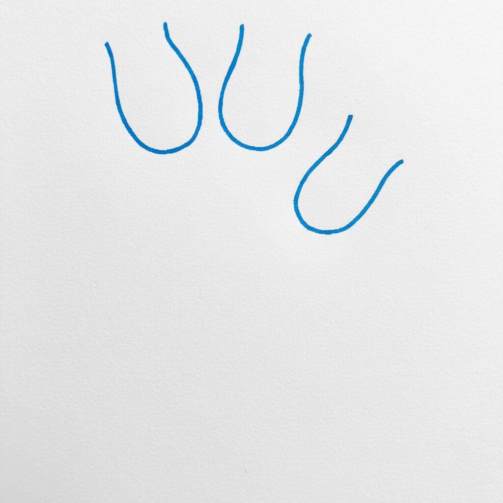 Como Desenhar Tulipas – Passo a Passo Fácil – Passo 1