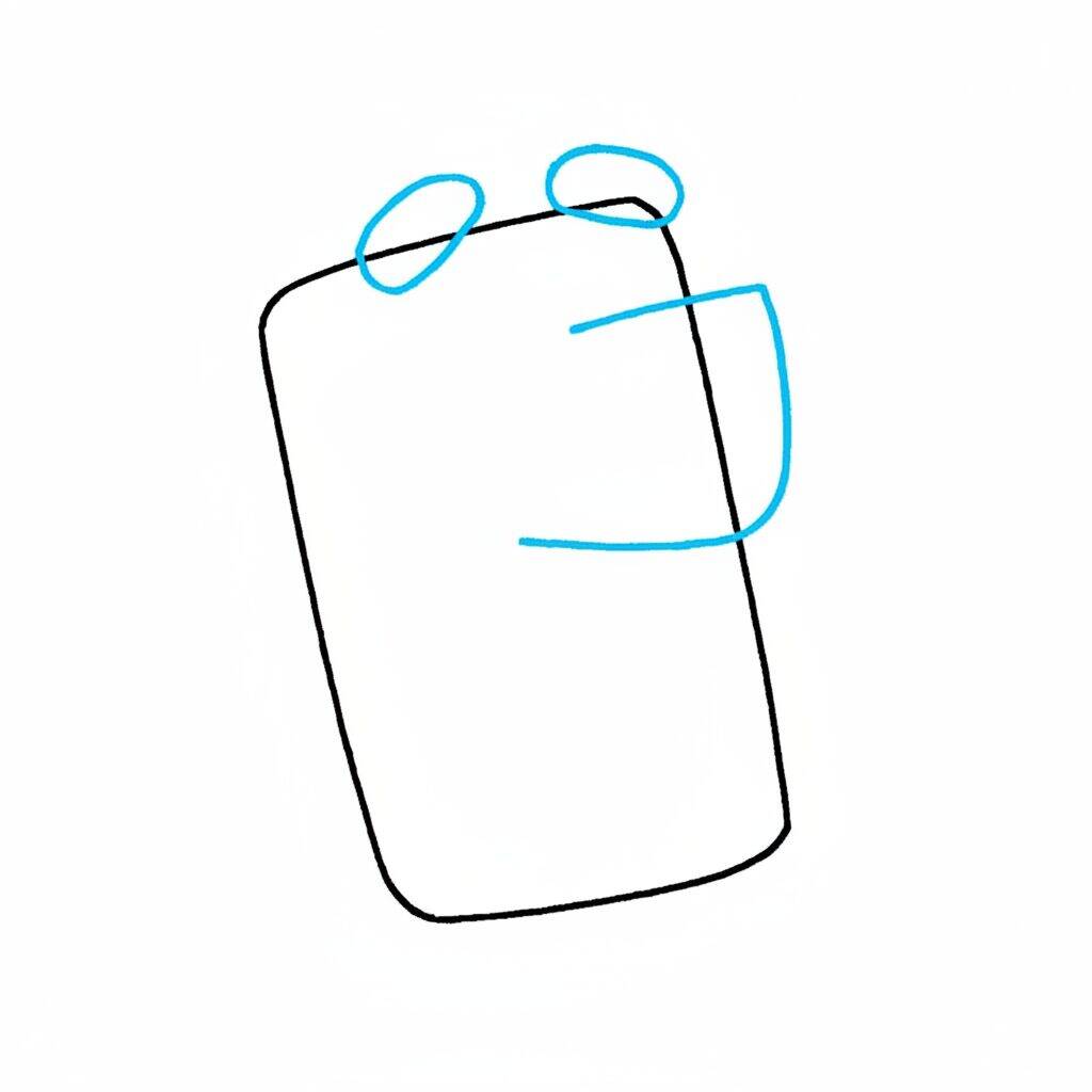 Como Desenhar a Bluey – Passo a Passo Fácil – Passo 2