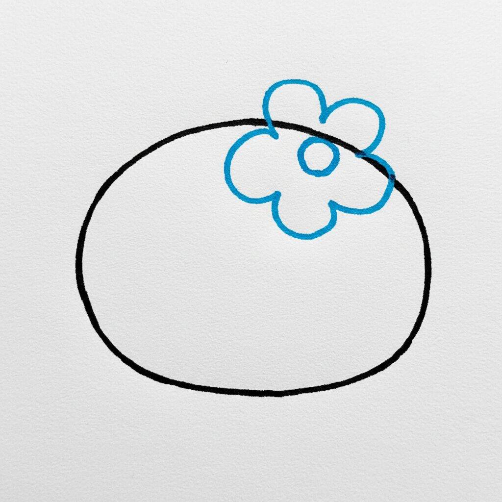 How to Draw Hello Kitty – Step by Step – Step 2