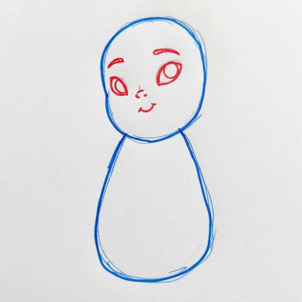 Como Desenhar a Lilo – Passo a Passo Fácil – Passo 2