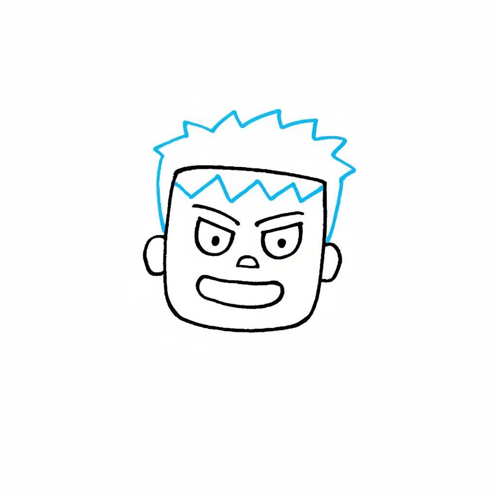 Como Desenhar o Hulk – Passo a Passo Fácil – Passo 3