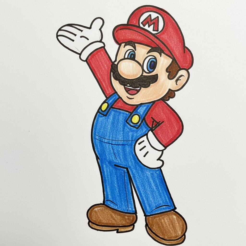 Como Desenhar o Mario - Passo a Passo Fácil