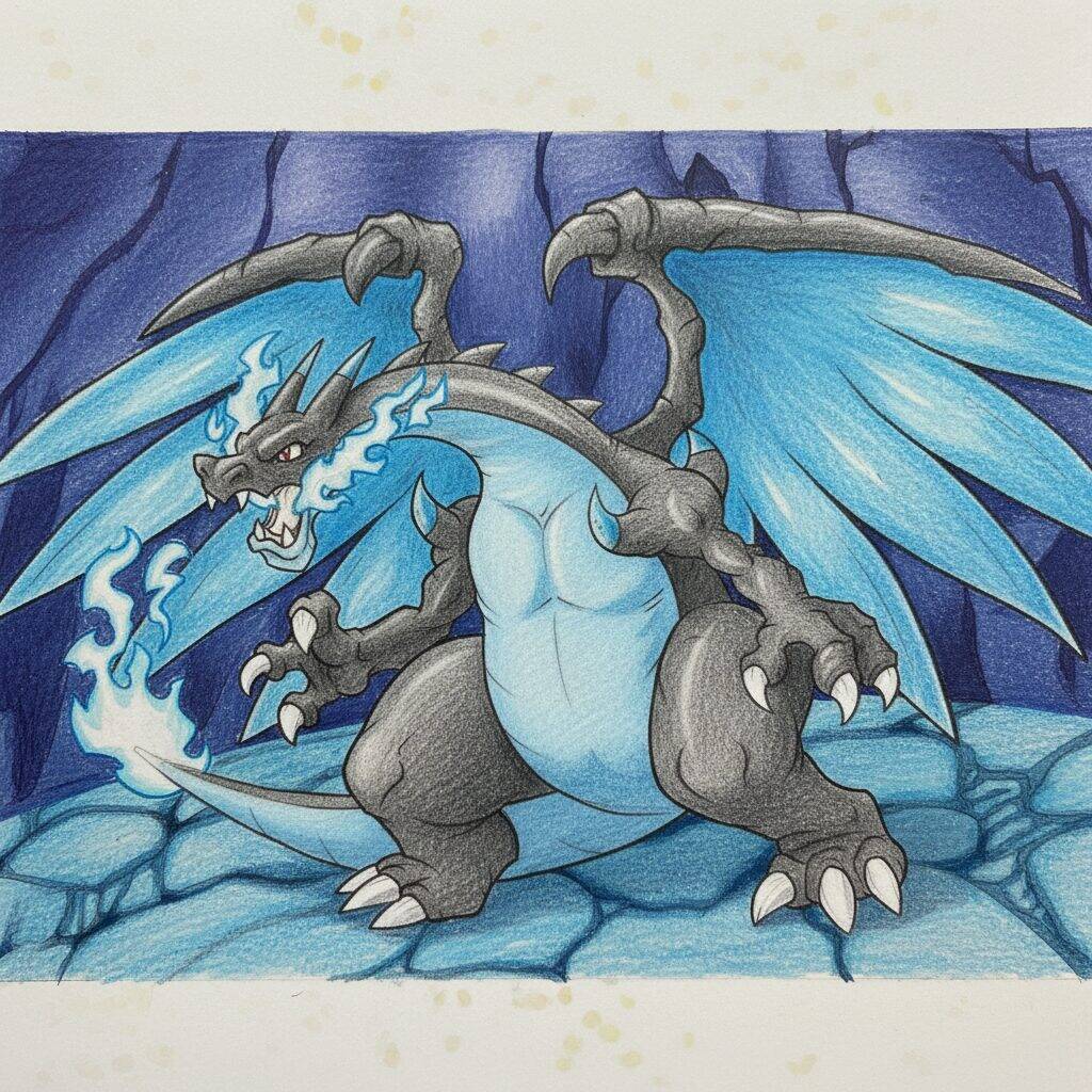 Como Desenhar o Mega Charizard - Tutorial de desenho Passo a Passo