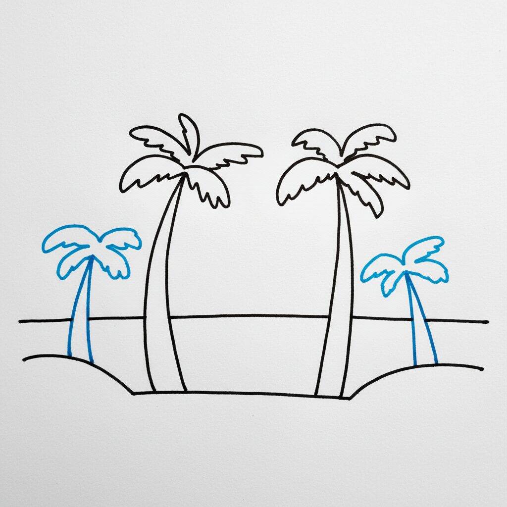 Como Desenhar o Pôr do Sol – Passo a Passo – Passo 5