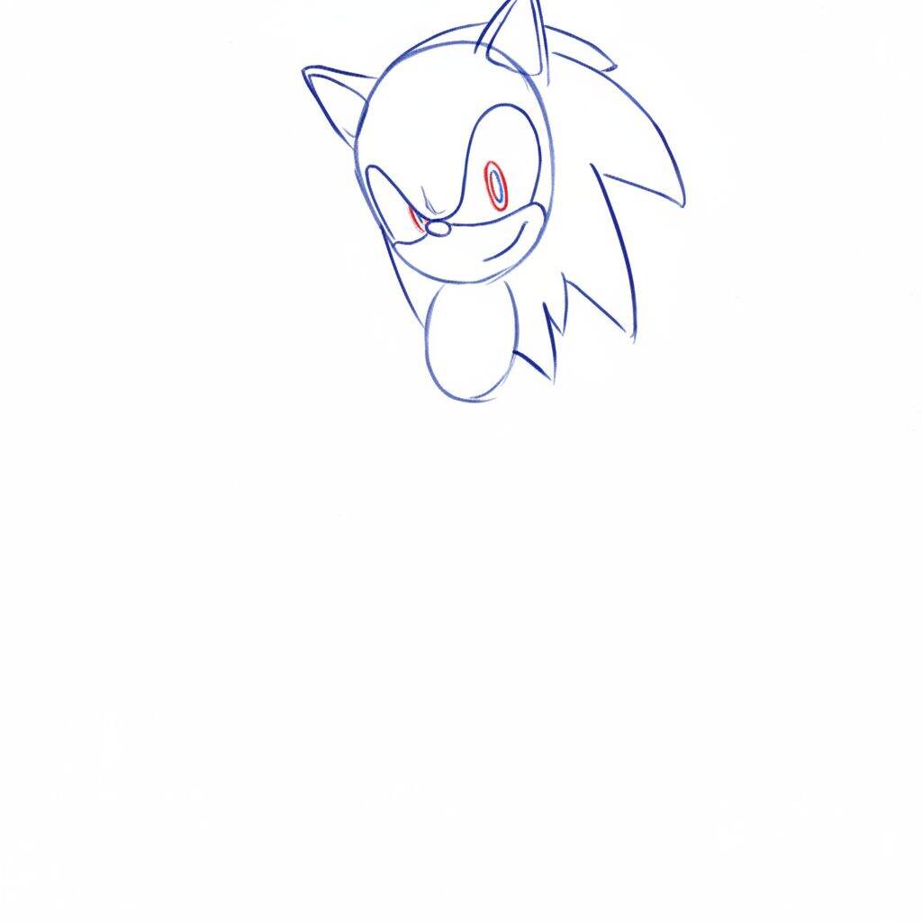 Como Desenhar o Sonic the Hedgehog – Tutorial de Desenho Passo a Passo – Passo 5