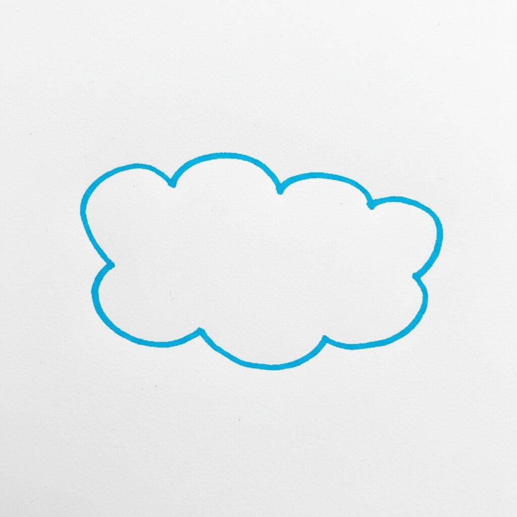 Como Desenhar um Arco-íris – Passo a Passo Fácil – Passo 1