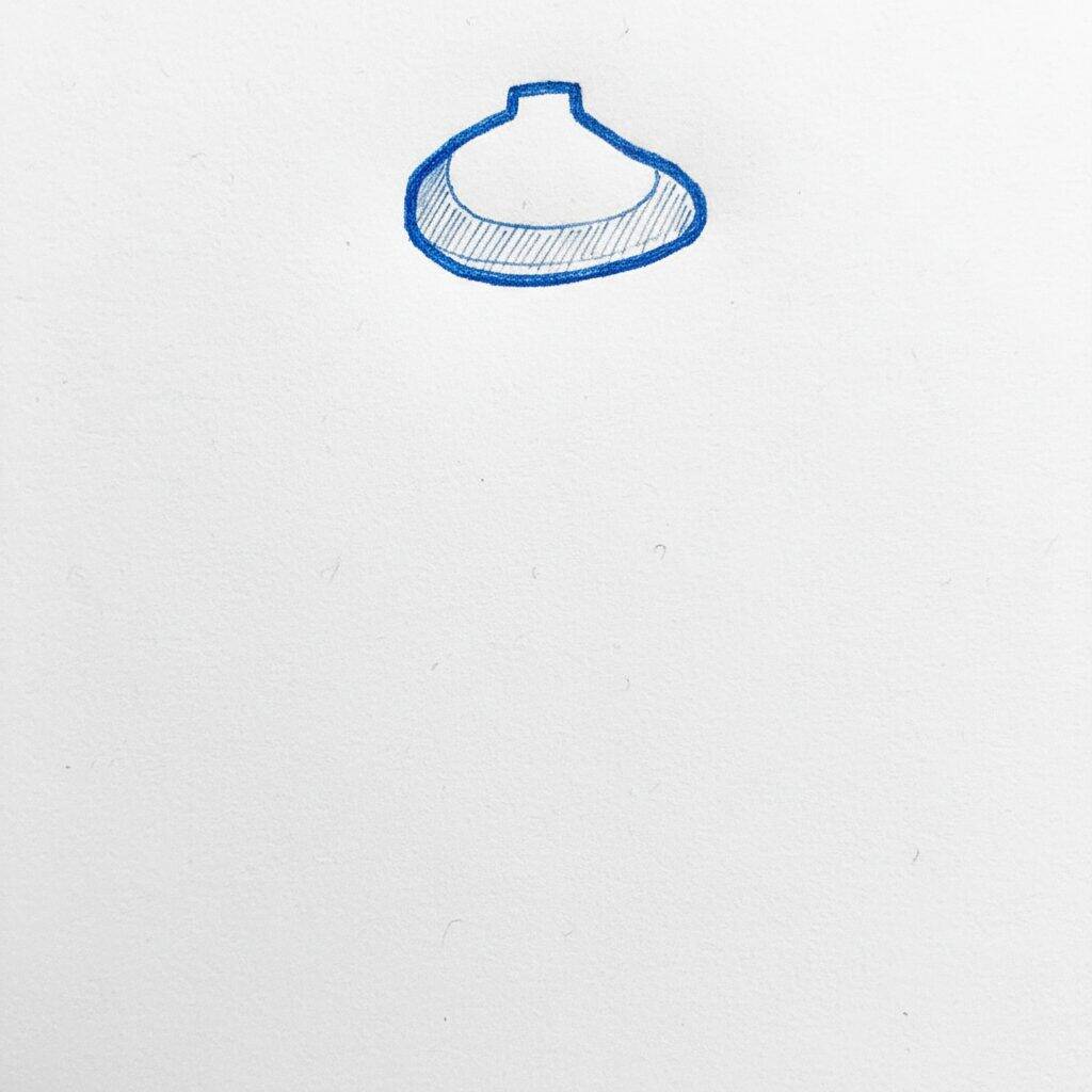 Como Desenhar um Bolo – Passo a Passo Fácil – Passo 1