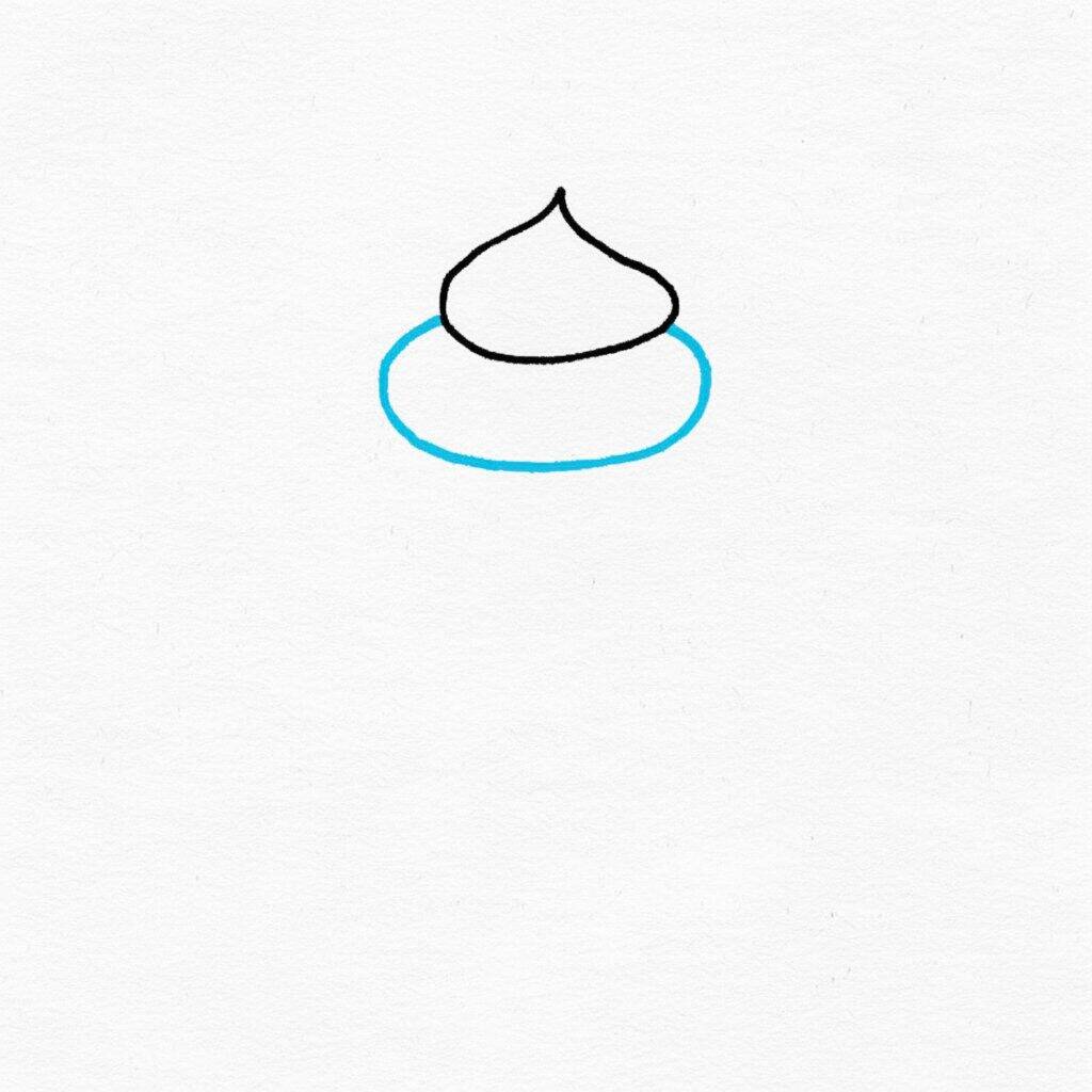 Como Desenhar um Bolo – Passo a Passo Fácil – Passo 2