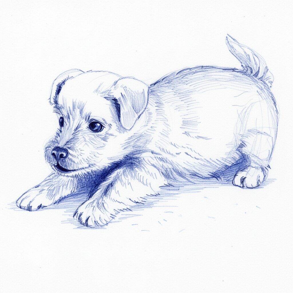 Como Desenhar um Cachorrinho Realista - Passo a Passo