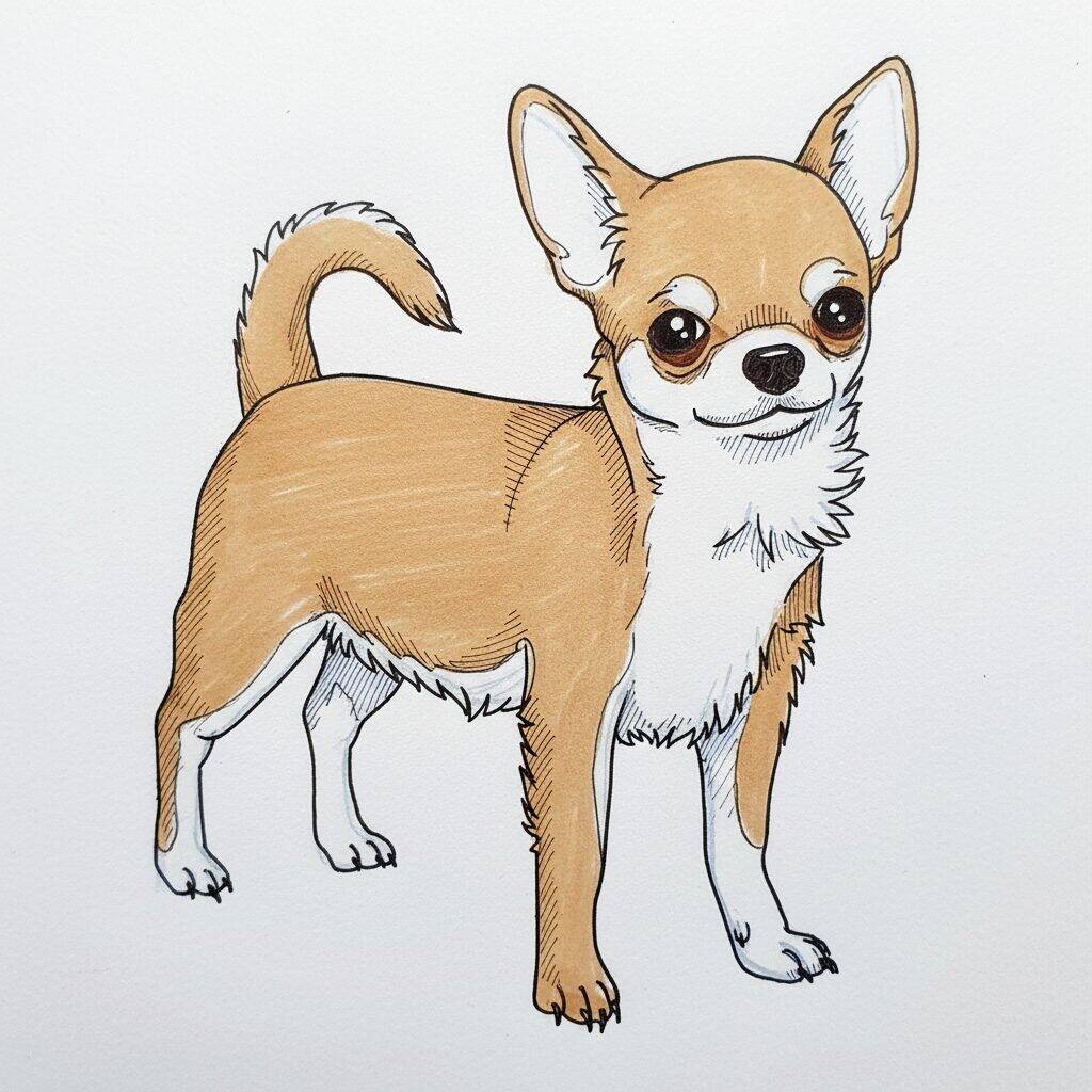 Como Desenhar um Cachorro Golden Retriever - Tutorial de Desenho Passo a Passo