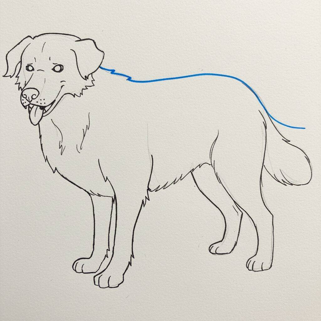 Cómo dibujar un perro realista – Paso a paso – Paso 5