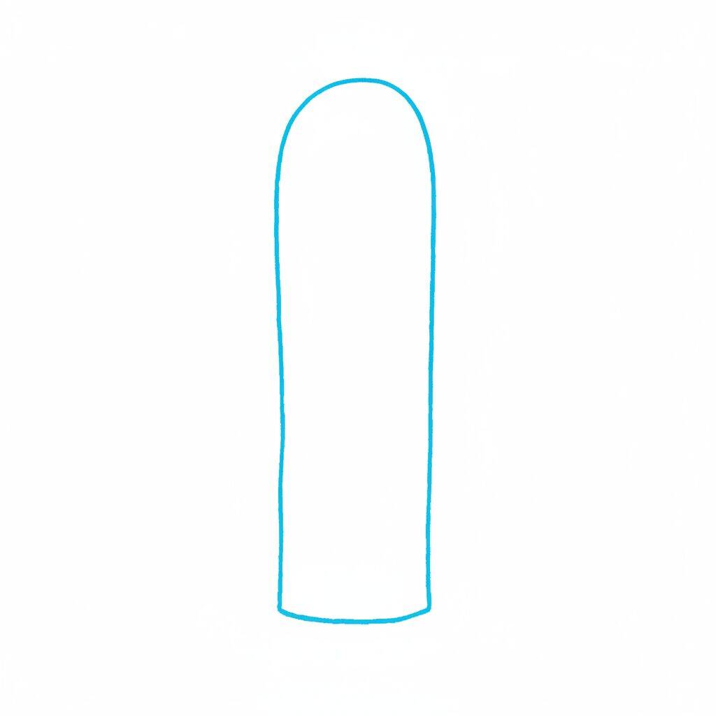 Como Desenhar um Cacto – Passo a Passo Fácil – Passo 1