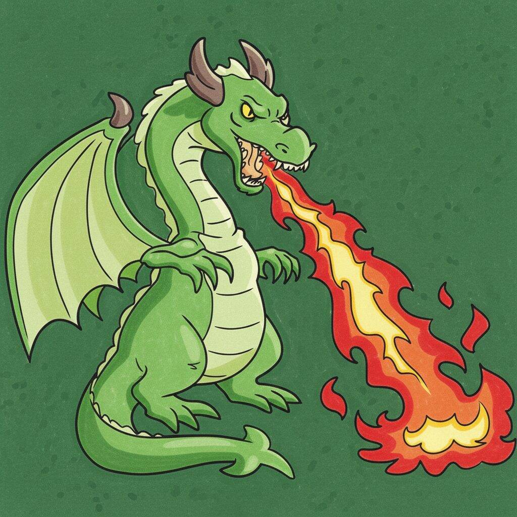 Como Desenhar um Dragão cuspindo fogo