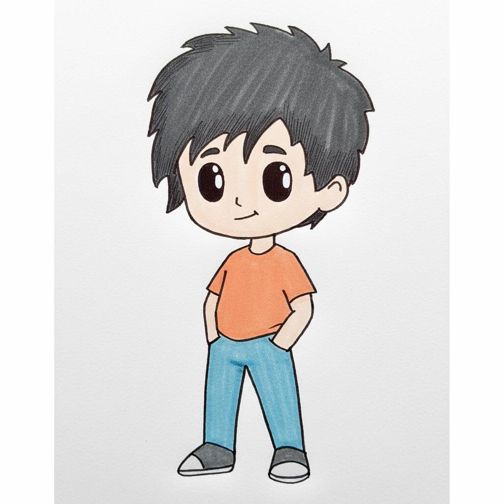 Como Desenhar um Menino - Passo a Passo Fácil