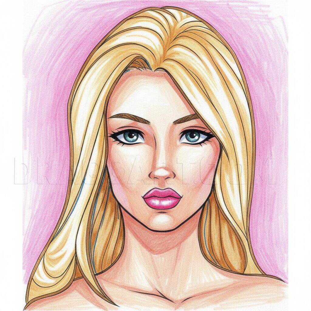 Como Desenhar um Rosto Feminino Passo a Passo