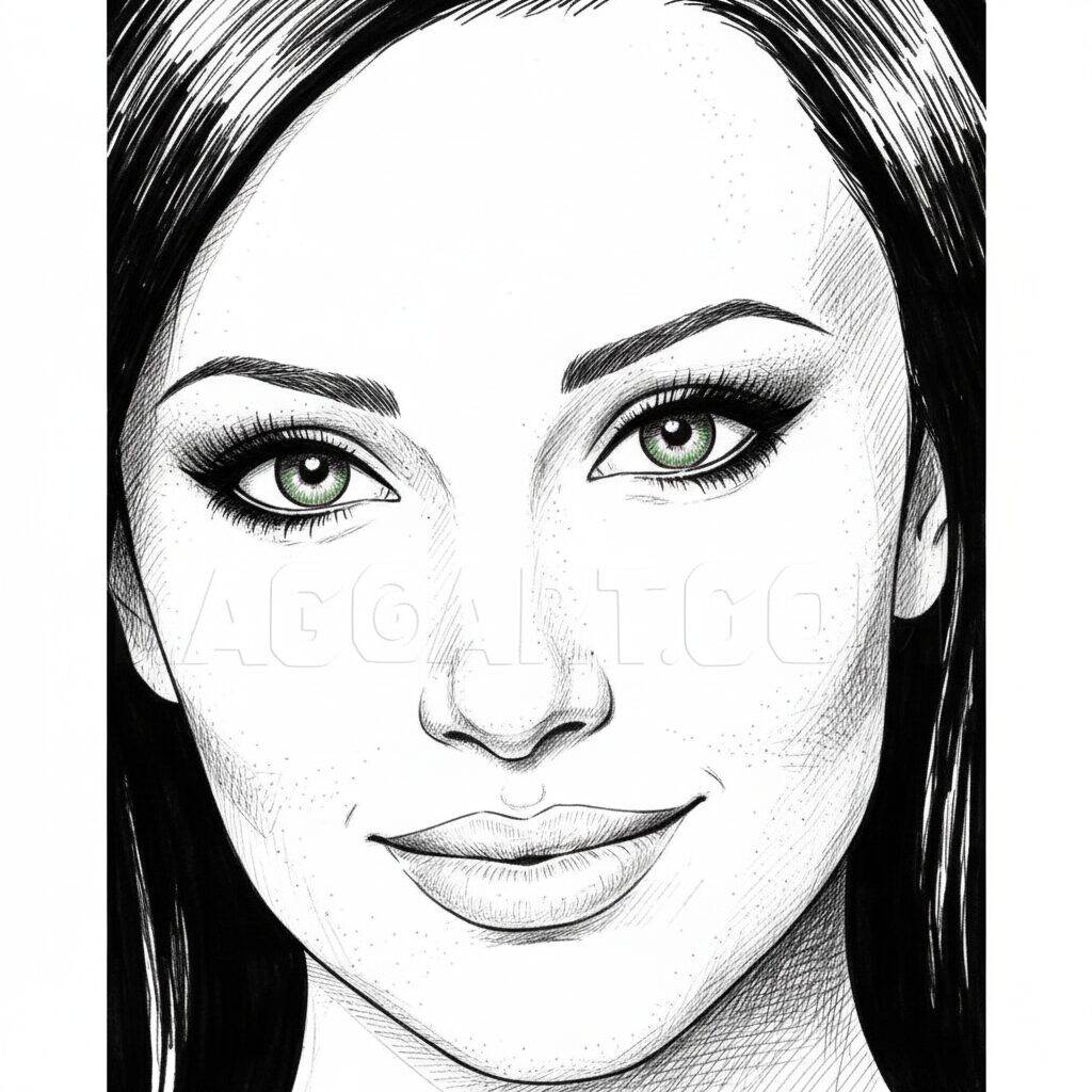 How to Draw a Face – Drawing tutorial – Step 6