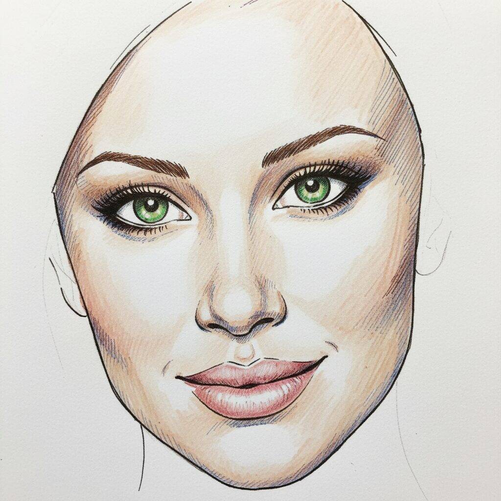 How to Draw a Face - Drawing tutorial