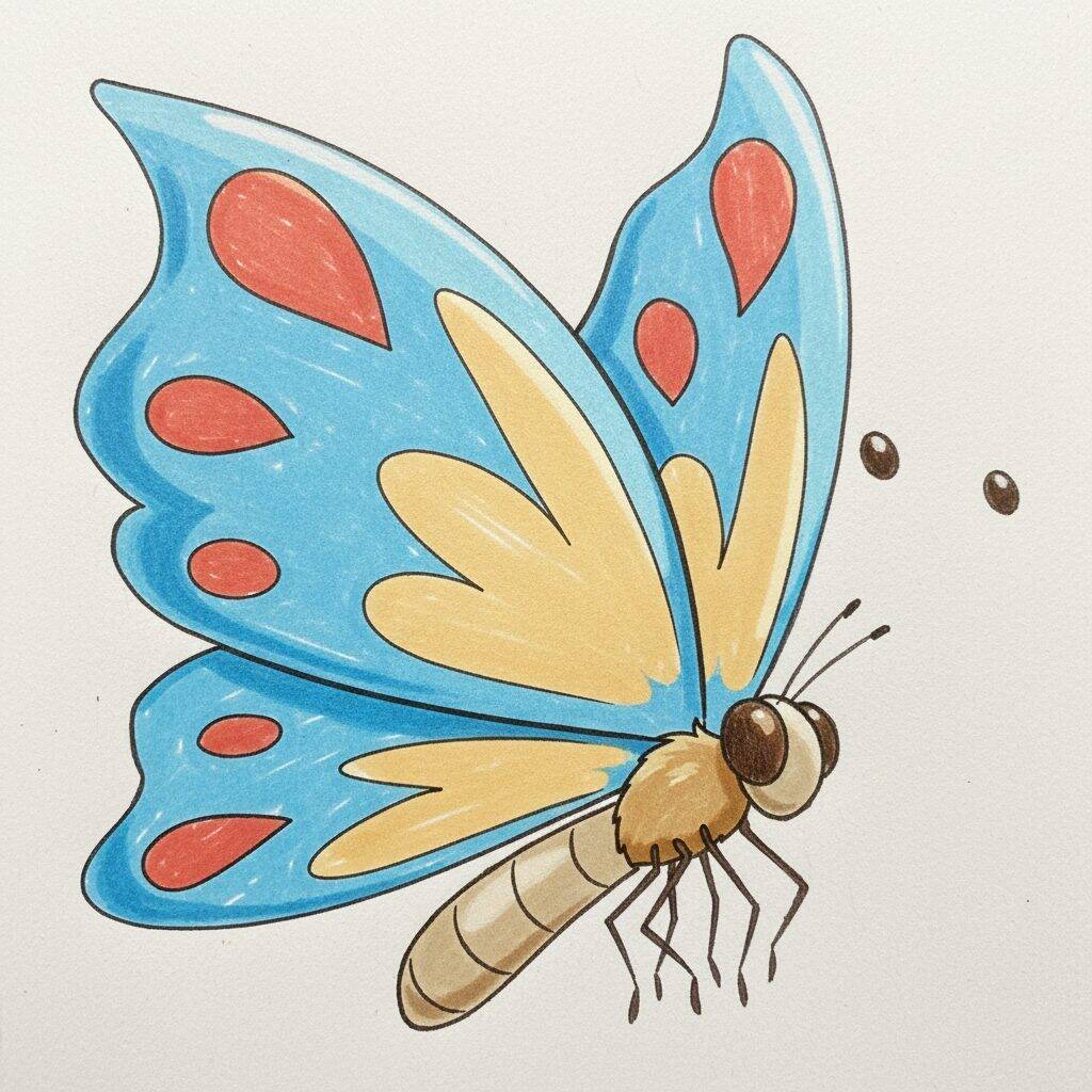 Como Desenhar uma Borboleta Realista Passo a Passo