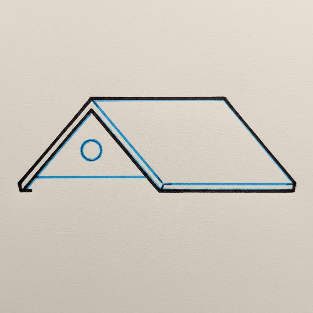 Como Desenhar uma Casa Simples – Passo a Passo Fácil – Passo 2