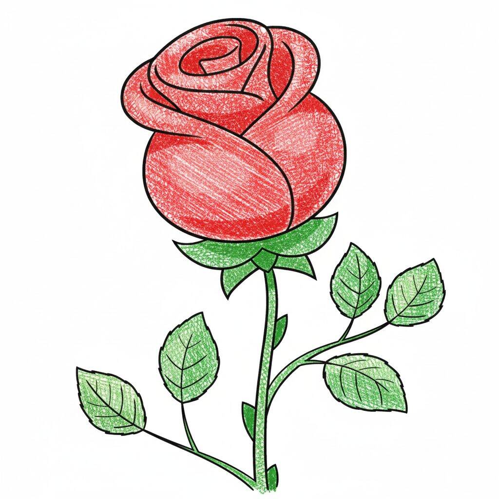 Como Desenhar uma Rosa realista - Passo a Passo Fácil