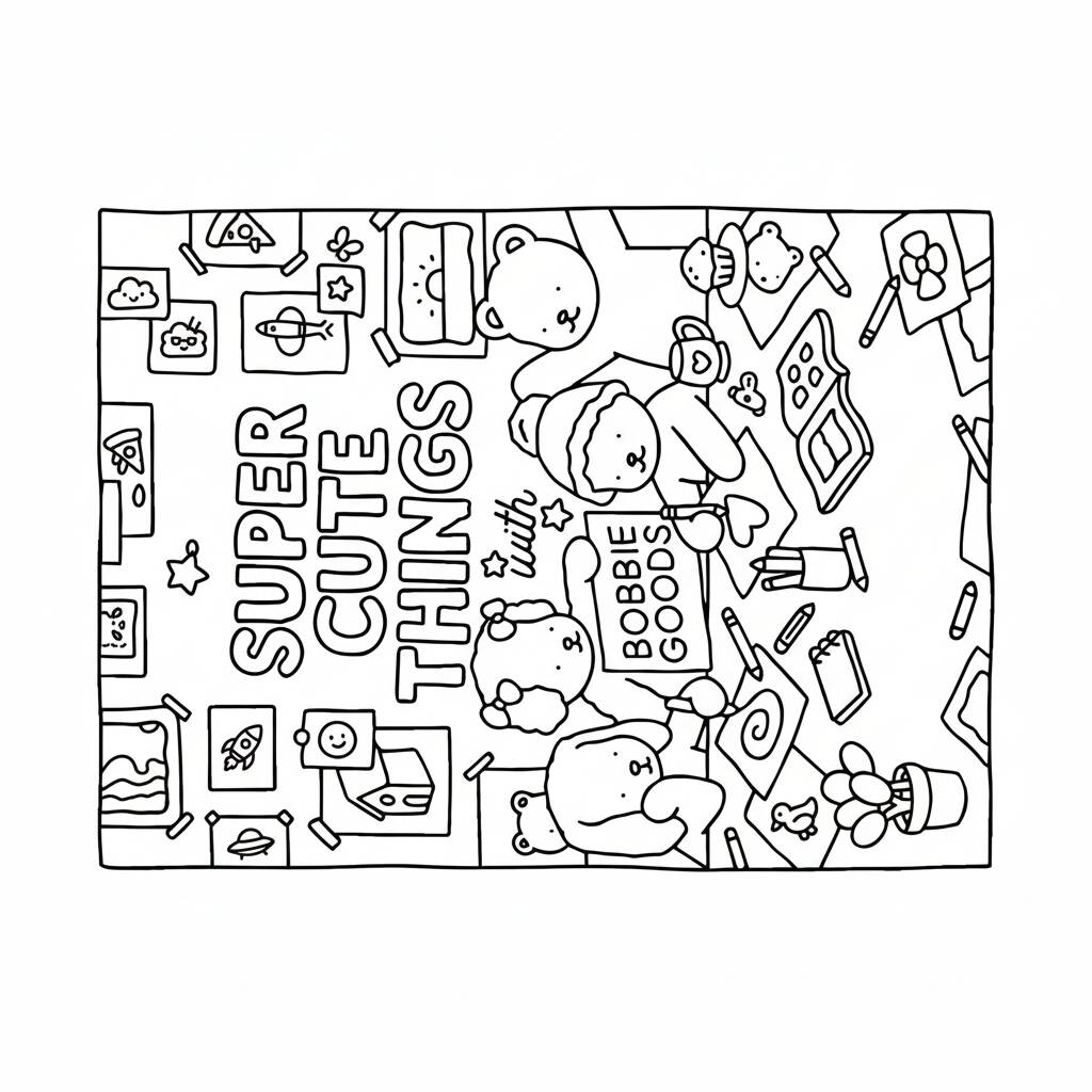 Desenho Bobbie Goods com coisas super fofas para colorir