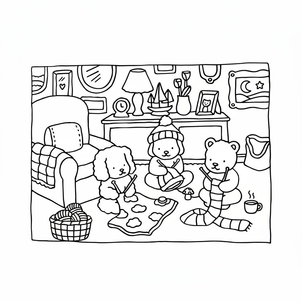 Dibujo de Bobbie Goods en un día de invierno para colorear