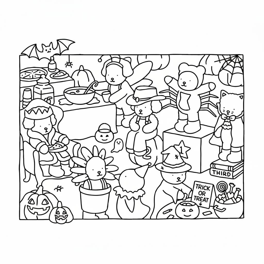 Desenho Bobbie Goods no Halloween para colorir