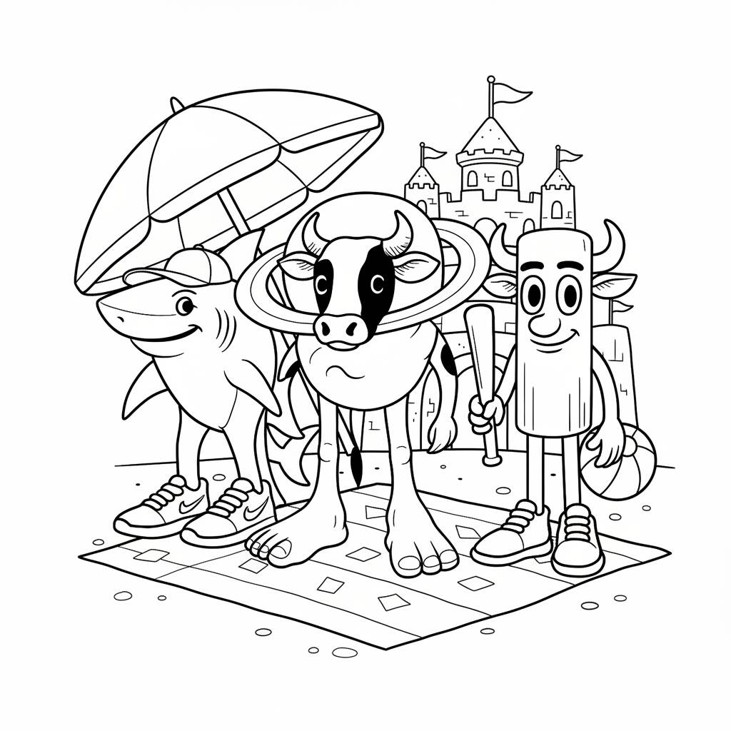 Desenho Italian Brainrot para colorir