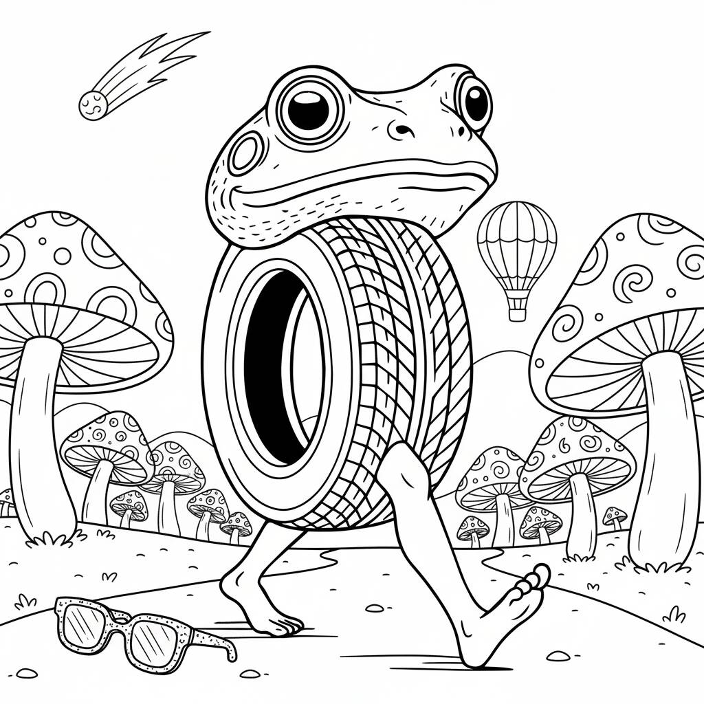 Desenho Italian Brainrot para colorir