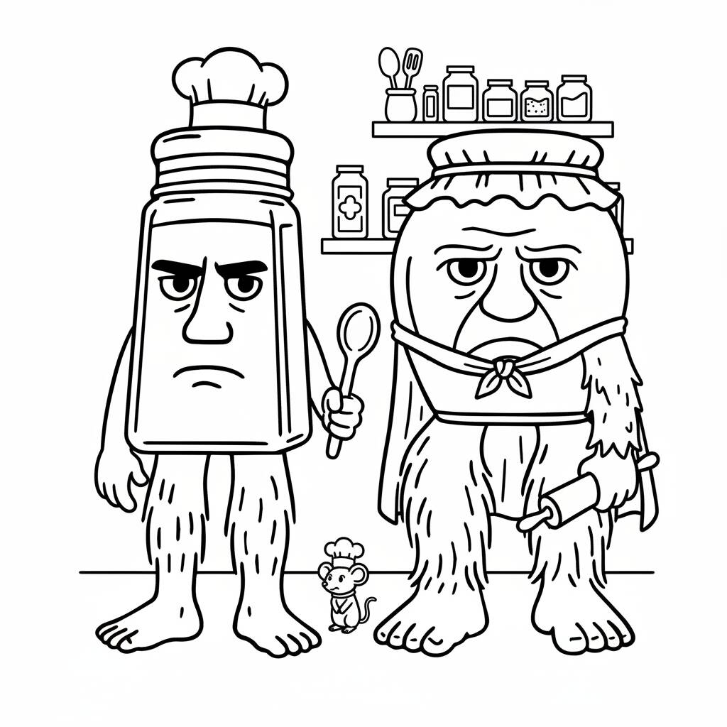 Desenho Italian Brainrot para colorir