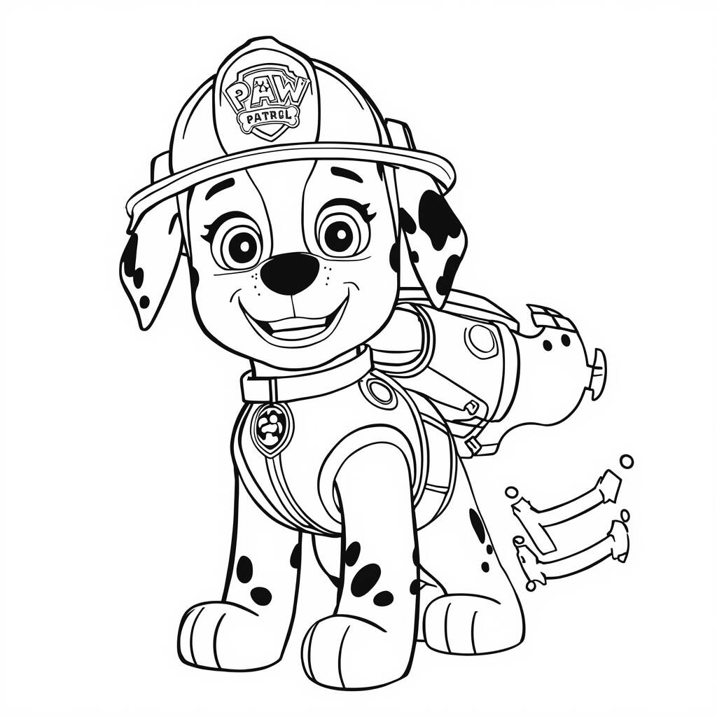 Desenho da Patrulha Canina Marshall para Colorir