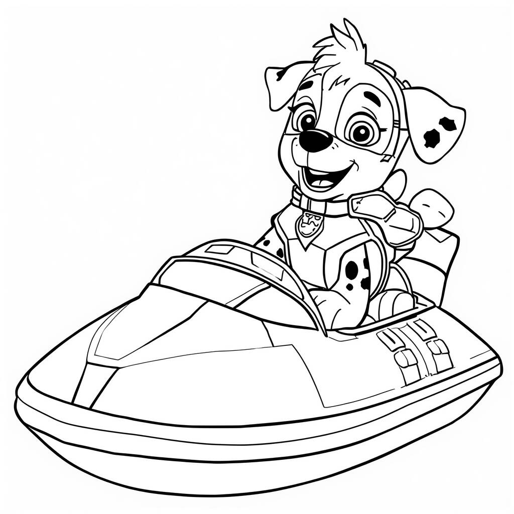 Desenho da Patrulha Canina Zuma para Colorir