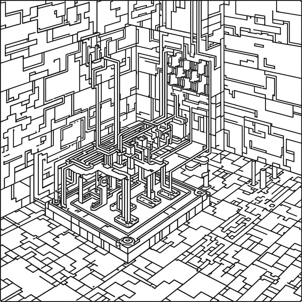 Desenho de Redstone do Minecraft para Colorir