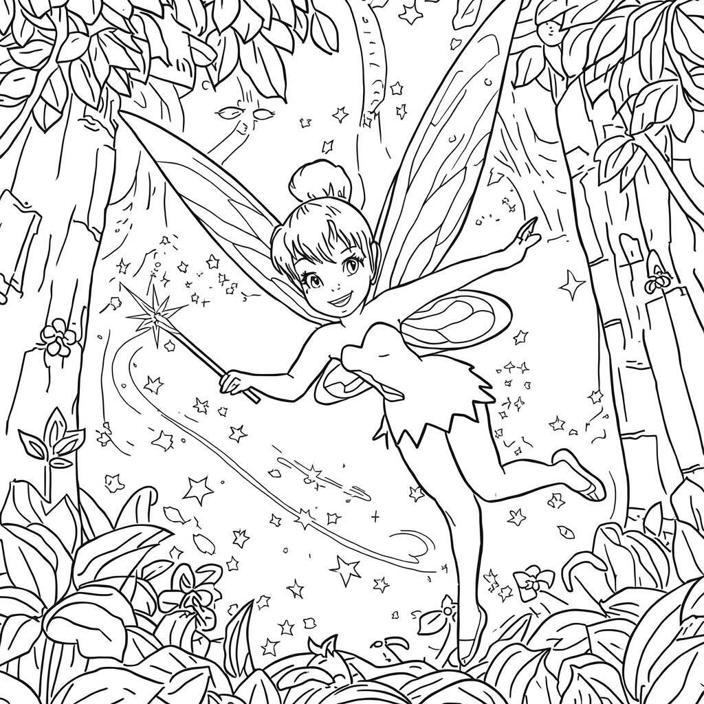 Desenho de Tinker Bell para Colorir