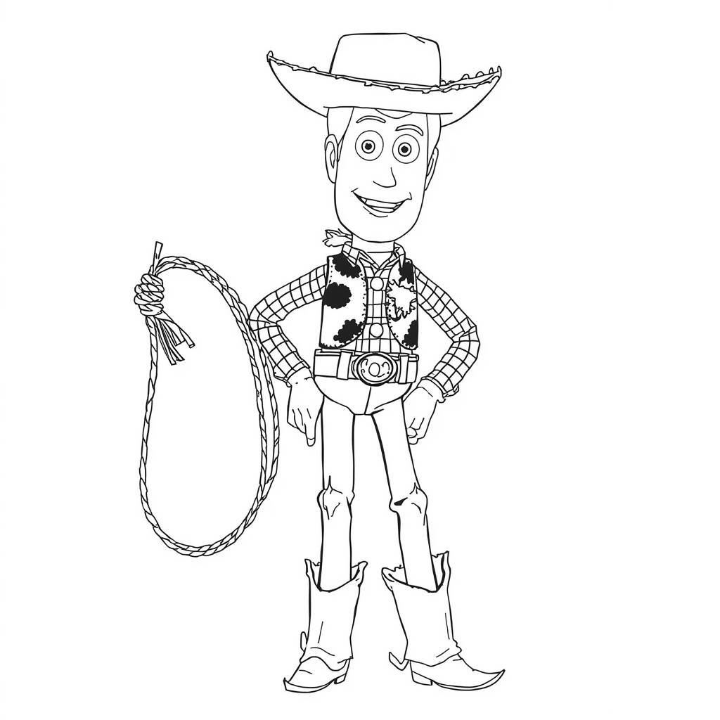 Desenho de Woody de Toy Story para Colorir