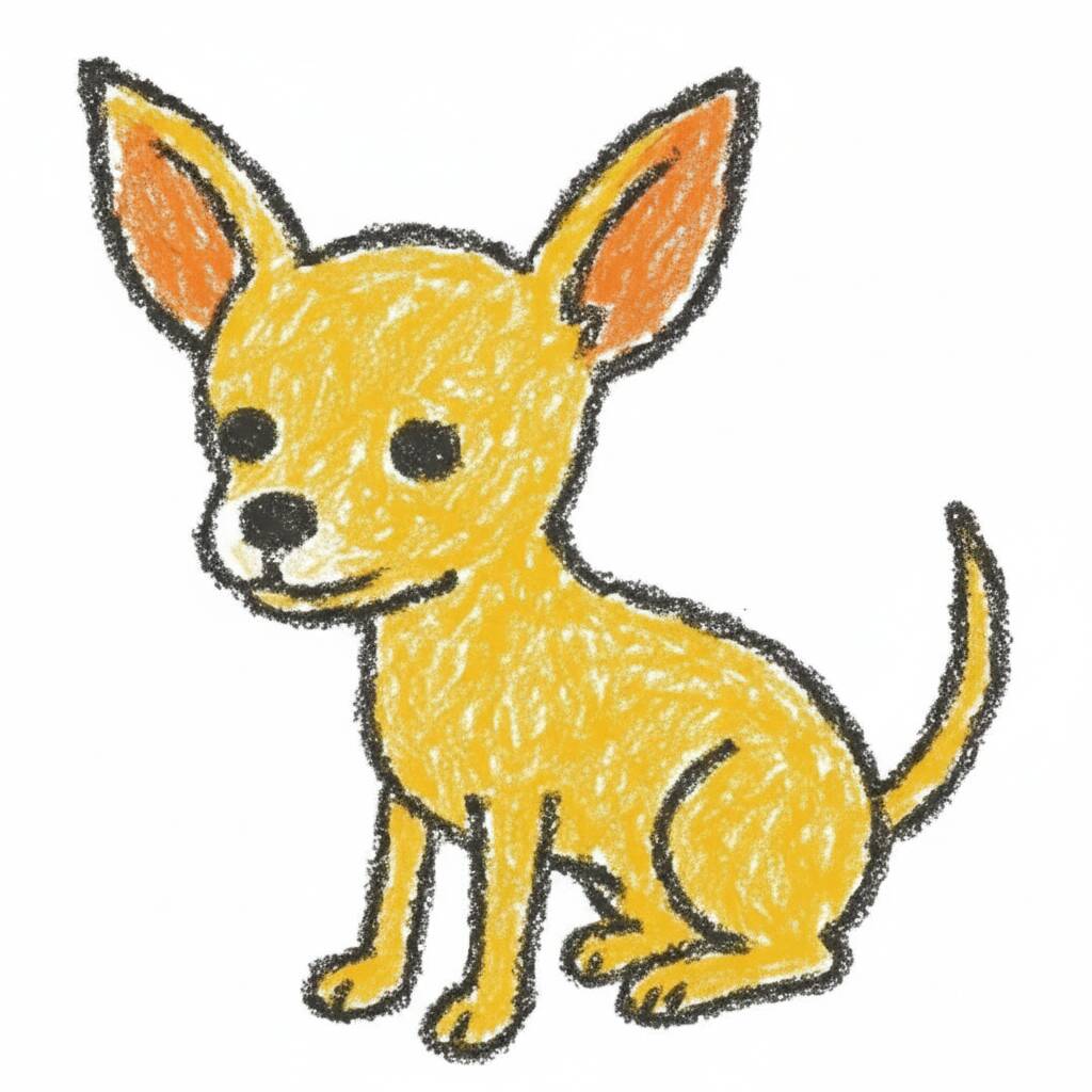 Desenho de cachorro fofo para colorir