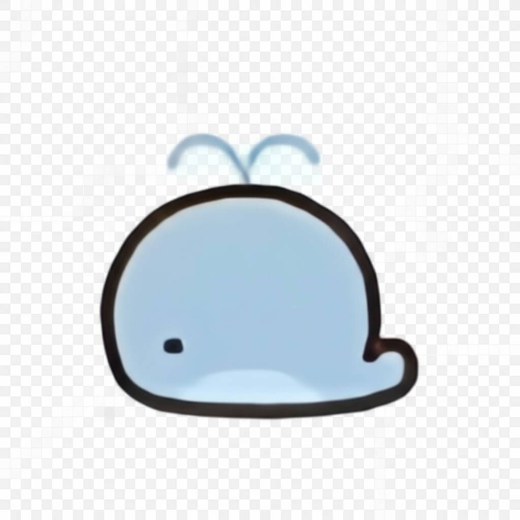 Desenho de uma baleia fofa para colorir