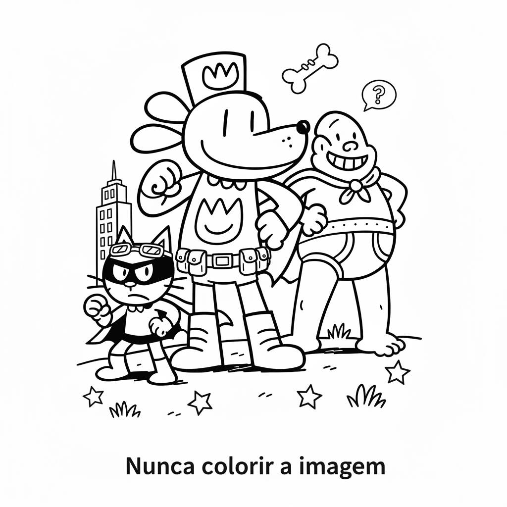 Colorear Hombre Perro con Petey y sus amigos